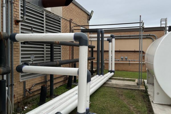 Condenser piping - medical facility