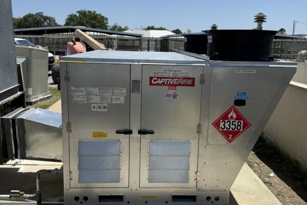 Large commercial outside air unit - research facility