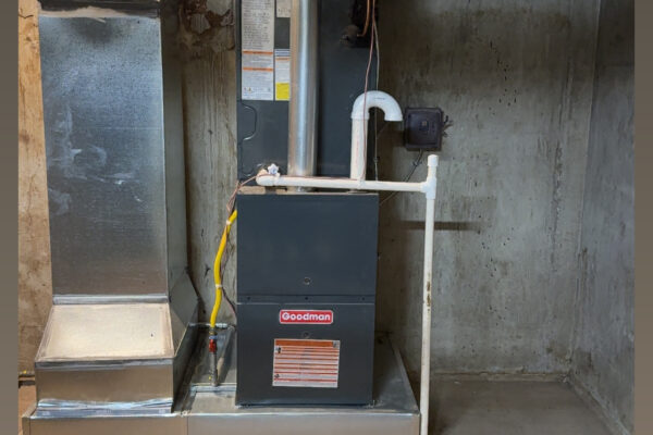 HVAC unit installation — institutional facility